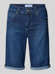 Regular fit bermuda's van denim met omslag van Angels - 7