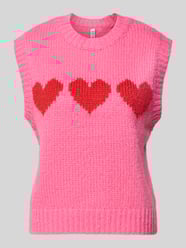 Regular Fit Pullunder aus grobem Strick Modell 'JOVE' von Pieces - 45