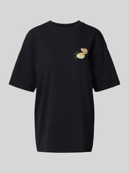 T-shirt typu oversized z nadrukiem z motywem od REVIEW - 36