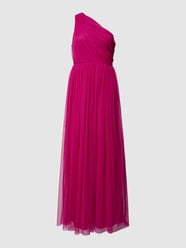 Abendkleid mit One-Shoulder-Träger von LACE & BEADS Rot - 4