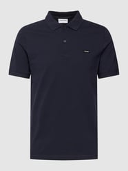 Poloshirt mit Label-Patch von CK Calvin Klein Blau - 34
