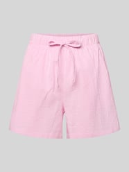 Szorty o kroju loose fit z czystej bawełny model 'AUGUSTA' od ONLY Fuksjowy - 21