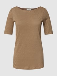 T-shirt met halflange mouwen van Marc O'Polo Bruin - 4