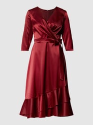 Cocktailkleid mit V-Ausschnitt von Paradi Bordeaux - 38