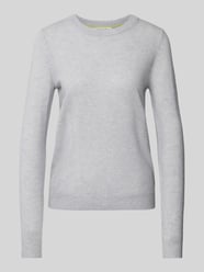 Gebreide pullover met structuurmotief van Christian Berg Woman Grijs / zwart - 48