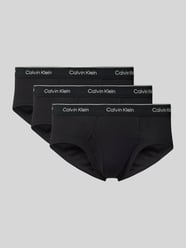 Slip mit Label-Bund im 3er-Pack von Calvin Klein Underwear Schwarz - 31