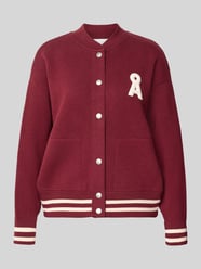 Oversized Bomberjacke aus Baumwoll-Mix Modell 'ICONIC' von ARMEDANGELS Bordeaux - 25
