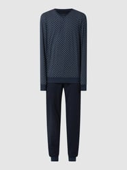 Pyjama aus Baumwolle  von bugatti Blau - 31