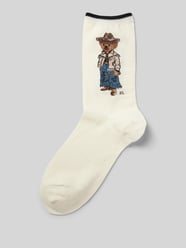 Socken mit Motiv-Stitching von Polo Ralph Lauren Beige - 39