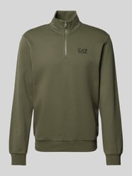 Sweatshirt mit Troyer-Kragen von EA7 Emporio Armani Grün - 10