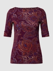 T-Shirt mit 1/2-Arm von Lauren Ralph Lauren Bordeaux - 15