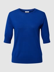 T-Shirt in Strick-Optik von s.Oliver BLACK LABEL Blau - 37