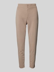 Slim fit stoffen broek met steekzakken, model 'NANNI' van FREE/QUENT Bruin - 22