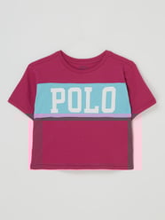 T-shirt van katoen  van Polo Ralph Lauren Teens Roze - 34