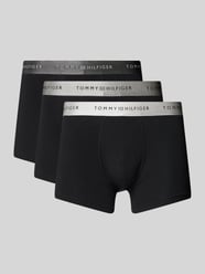 Trunks mit elastischem Label-Bund im 3er-Pack von Tommy Hilfiger Schwarz - 18