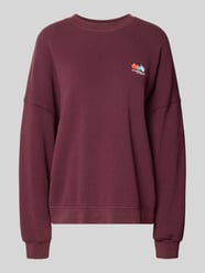 Oversized Fit Sweatshirt aus Baumwoll-Mix mit Stretch-Anteil von American Vintage Bordeaux - 15