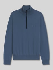 Regular Fit Troyer aus Baumwoll-Kaschmir-Mix Modell 'KANOBIX_S' von BOSS Orange - 8