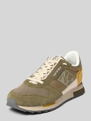 Sneakersy z mieszanki skóry ze sznurowaniem i detalem z logo od Napapijri - 22