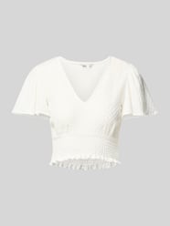 Regular Fit Crop Top mit Smok-Detail Modell 'HANNAH' von Only - 11