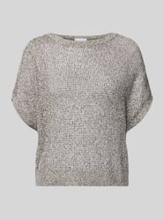 T-shirt o kroju relaxed fit o wyglądzie dzianiny od COMMA - 26