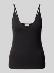 Slim Fit Trägertop aus elastischem Viskose-Mix Modell 'OKTOBER' von COMMA - 8