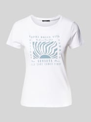 T-shirt met labelprint van Zero - 33