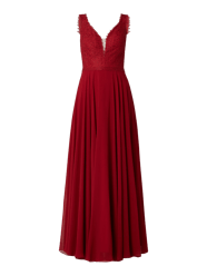 Abendkleid mit Stickereien und Ziersteinen von Luxuar - 15