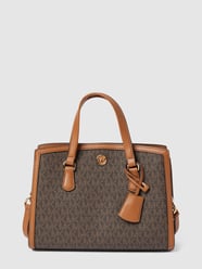 Handtas met all-over logo, model 'CHANTAL' van MICHAEL Michael Kors Bruin - 14