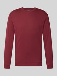 Regular Fit Longsleeve aus reiner Baumwolle Modell 'Pima' von RAGMAN Bordeaux - 48