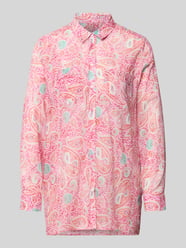 regular fit blouse in all-over look van Milano Italy - 20