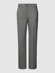 Pantalon met fijn motief, model 'SEGGIO' van Weekend Max Mara Grijs / zwart - 35