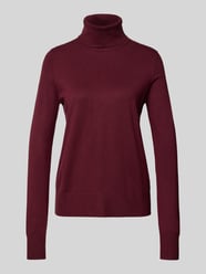 Regular Fit Rollkragenpullover aus Viskose-Mix von s.Oliver RED LABEL Bordeaux - 44