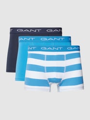 Boxershort met stretch in een set van 3 stuks, model 'RUGBY' van Gant Blauw / turquoise - 7