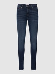 Mid Rise Skinny Fit Jeans mit Stretch-Anteil Modell 'Nora' von Tommy Jeans Blau - 37