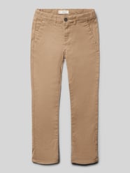 Stoffhose mit Knopfverschluss von Mango Beige - 6