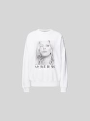 Sweatshirt mit Label-Print von Anine Bing Weiß - 15