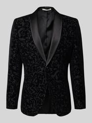 Slim fit smoking van een mix van katoen en wol, model 'EDDIE' van SELECTED HOMME - 3