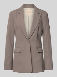 Blazer met reverskraag, model 'Leonora Miley' van MOS MOSH Beige - 44