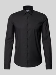 Slim Fit Business-Hemd mit Kentkragen Modell 'Bari' von CK Calvin Klein Schwarz - 12