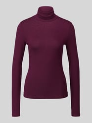 Langarmshirt mit Rollkragen Slim Fit von VERO MODA Bordeaux - 30