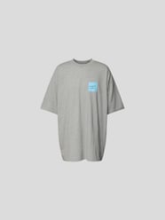 Oversized T-Shirt in melierter Optik von VETEMENTS Grau - 31