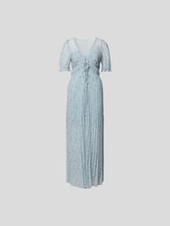 Maxikleid mit Allover-Muster von Self-Portrait Blau / Türkis - 25