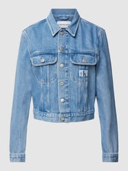 Kort jeansjack met labelpatch van Calvin Klein Jeans - 30