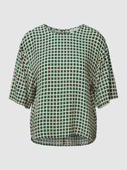 Blouse met all-over motief van Marc O'Polo Denim Groen - 41