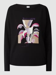 Shirt met print  van s.Oliver BLACK LABEL Grijs / zwart - 44