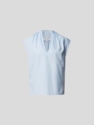 Bluse mit V-Ausschnitt von Frame Blau - 26
