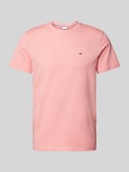 T-shirt met labelstitching van Tommy Jeans Roze - 1