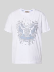 t-shirt z obniżoną linią ramion model 'Washa' od MOS MOSH - 8