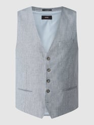 Leinenweste mit Stretch-Anteil Modell 'Civitra' von Cinque Blau - 20