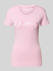 T-Shirt mit Label-Detail von Guess Pink - 4